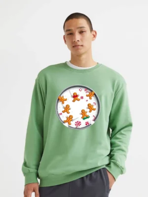 Cute Gingerbread Men Candy Fight Christmas Shirt Sweatshirt