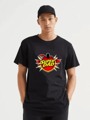 Super Dad Comic Style T-Shirt  Hero Dad Gift Idea T-Shirt