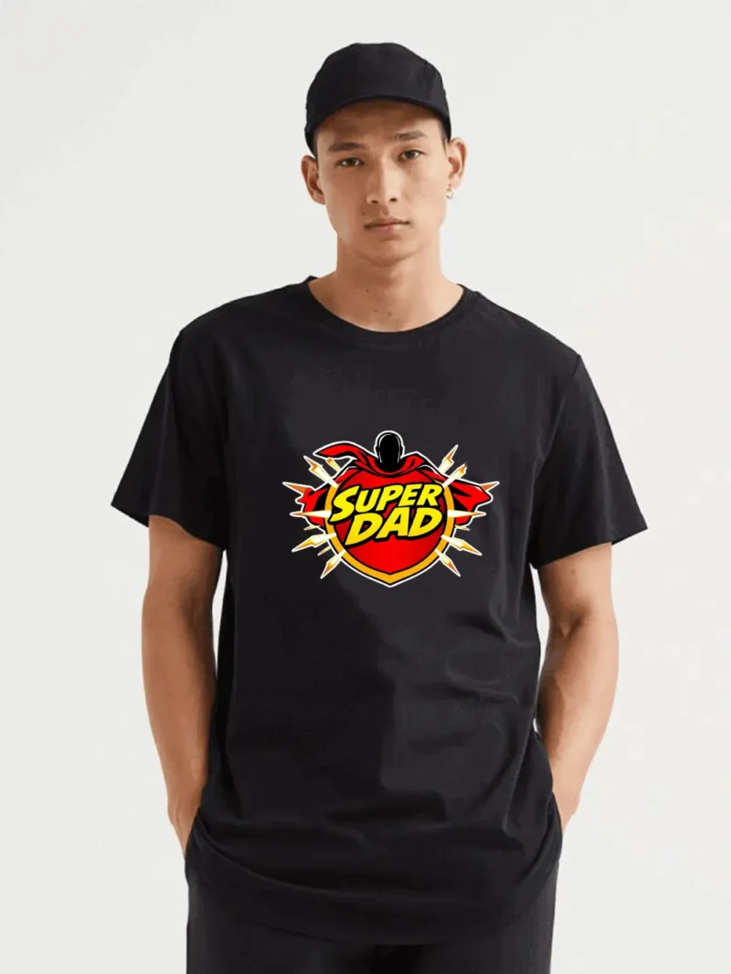 Super Dad Comic Style T-Shirt  Hero Dad Gift Idea T-Shirt