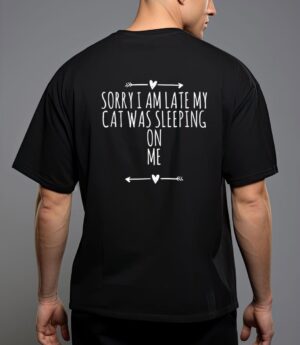 Arrows heart cute sorry i am late my cat was sleeping on me t-shirt T-Shirt