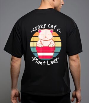 Cat cactus succulent crazy cat lady gardening t-shirt T-Shirt