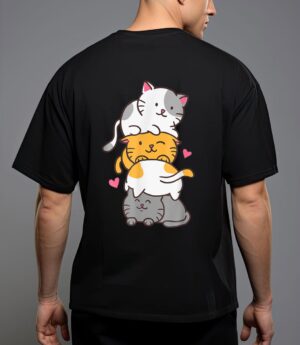 Cat cats cute kitty pile anime kawaii neko gift t-shirt T-Shirt