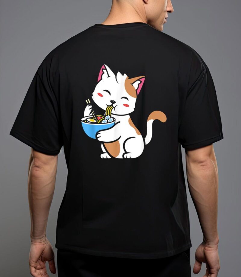 Cat ramen anime kawaii teen gift t-shirt T-Shirt