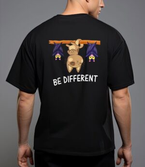 Cat with bats be different funny cat lover t-shirt T-Shirt