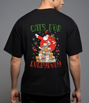 Cats for everybody ugly christmas cat funny xmas t-shirt T-Shirt