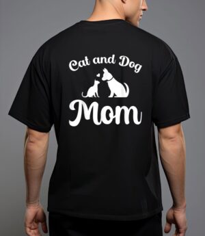 Cats and dogs mom mother's day puppy pets animals lover t-shirt T-Shirt