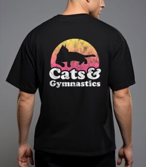 Cats and gymnastics cat and gymnast t-shirt T-Shirt