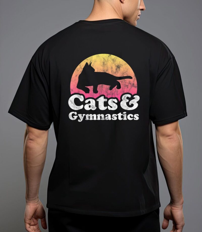 Cats and gymnastics cat and gymnast t-shirt T-Shirt