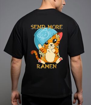 Cute anime kawaii kitten ramen bowl cat t-shirt T-Shirt