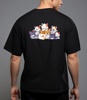 Cute cats anime kawaii japanese otaku neko gift women girls t-shirt T-Shirt