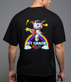 Cute kitten cat backpack baseball cap 1s grade rocks t-shirt T-Shirt