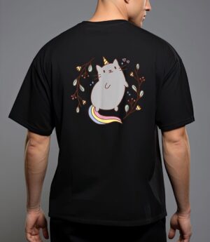 Cute unicorn cat kitten graphic t-shirt T-Shirt