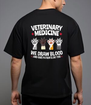 Cute veterinarian paws cat meow kitty cat for mom t-shirt T-Shirt