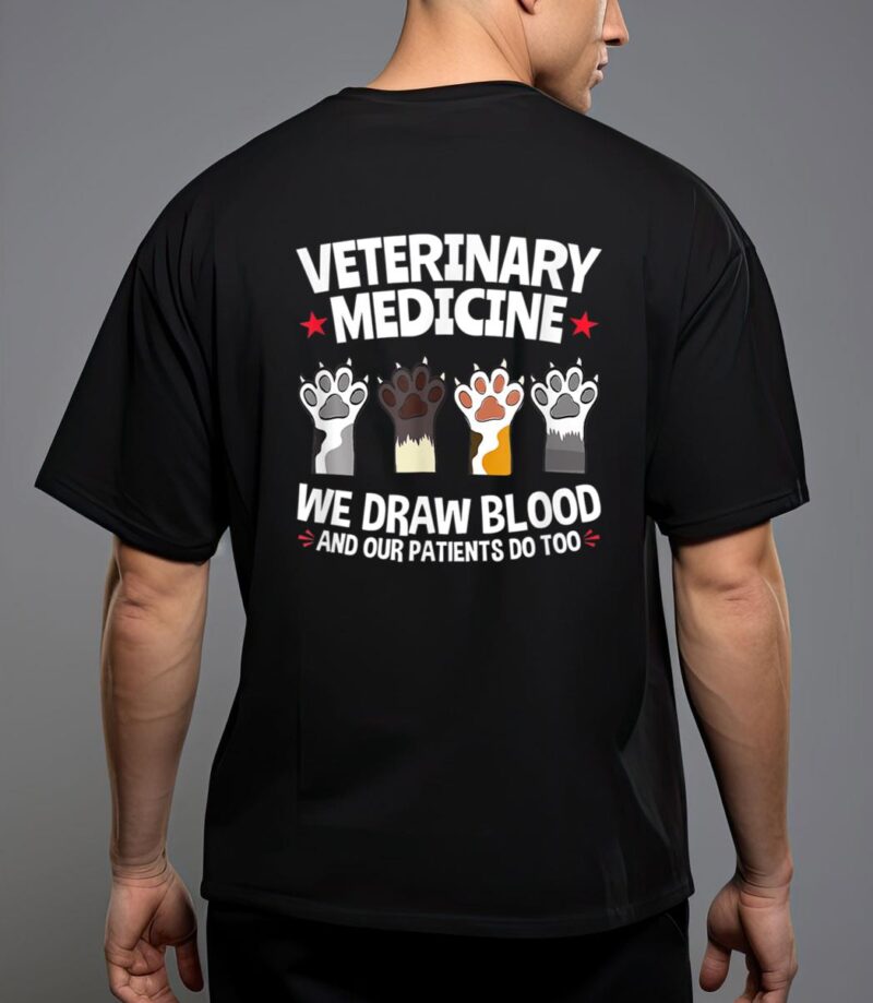Cute veterinarian paws cat meow kitty cat for mom t-shirt T-Shirt