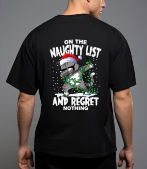 Dabbing cat on the naughty list and i regret nothing t-shirt T-Shirt