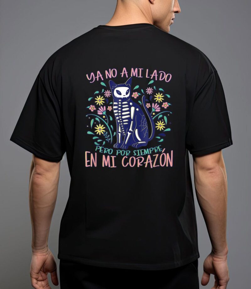 Dia de los muertos cat skeleton animals lover costume t-shirt T-Shirt