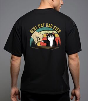 Father's day 2022 cat dad gifts for men best cat dad ever t-shirt T-Shirt