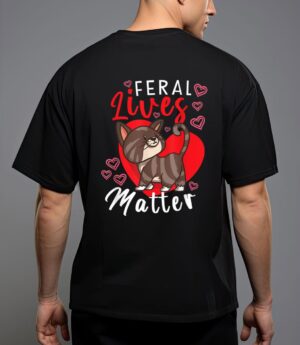 Feral lives matter rescue cat adoption cat rescuer_1 t-shirt T-Shirt