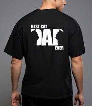 Funny cat daddy best cat dad ever t-shirt T-Shirt