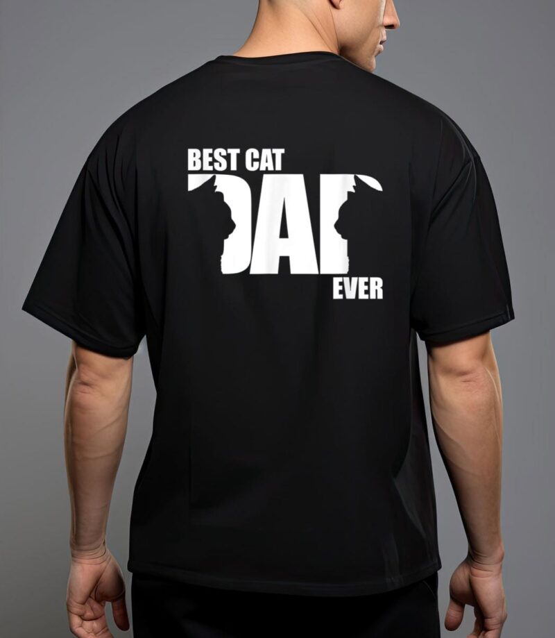 Funny cat daddy best cat dad ever t-shirt T-Shirt
