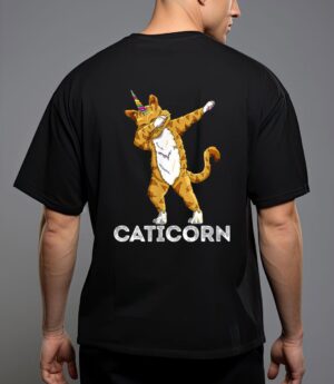 Funny cat kitten caticorn cat dabbing cat lover t-shirt T-Shirt