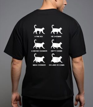 Funny cat meme shirt chonk cat evolution chart for cat lover t-shirt T-Shirt