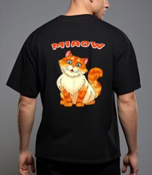Funny cat miaow cat lovers t-shirt T-Shirt
