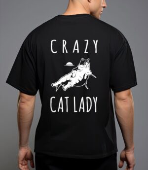 Funny crazy cat lady meow kitty funny cats mom and cat dad t-shirt T-Shirt