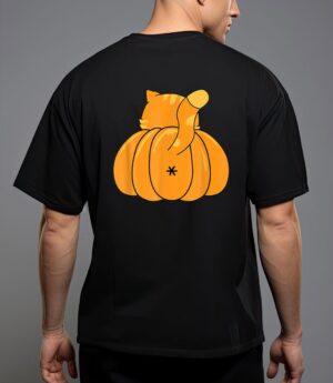 Funny pumpkin cat btt halloween ee t-shirt T-Shirt