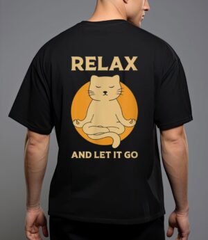 Funny cat graphic yoga zen meditation t-shirt T-Shirt