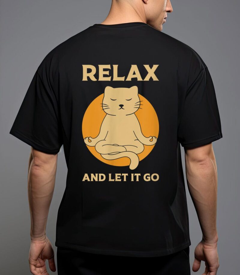 Funny cat graphic yoga zen meditation t-shirt T-Shirt