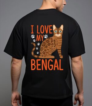 I love my bengal bengal cat costume bengal cat t-shirt T-Shirt