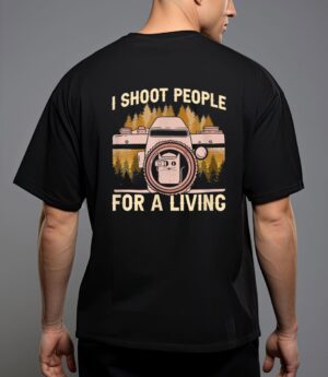I shoot people for a living photography cat photographer t-shirt T-Shirt