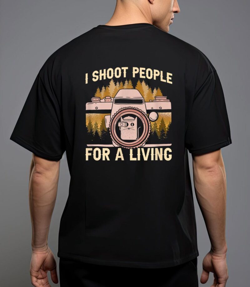 I shoot people for a living photography cat photographer t-shirt T-Shirt