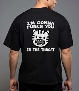 I'm gonna punch you in the throat funny lion cat t-shirt T-Shirt