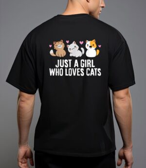 Just a girl who loves cats t-shirt T-Shirt