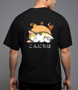 Kawaii cat anime japanese gift official nager t-shirt T-Shirt