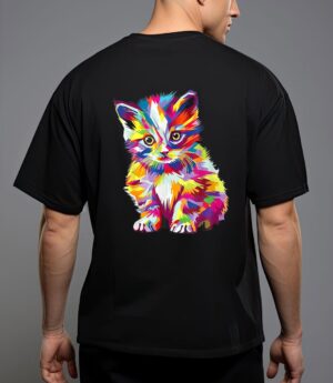 Kitten colorful art gifts cute cat gift for kitten lovers t-shirt T-Shirt