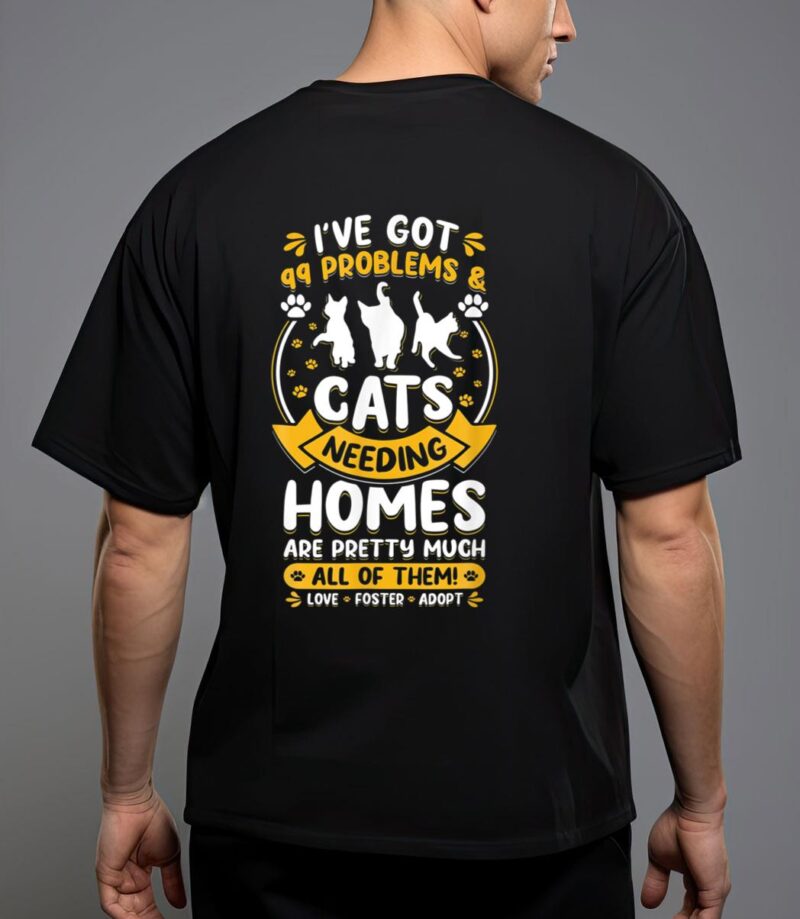Love foster adopt cat adoption quotes animal rescue cat t-shirt T-Shirt