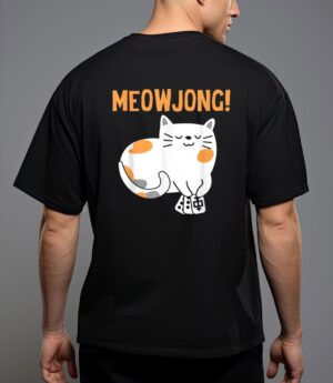 Mahjong cat player board game mah-jongg china solitaire t-shirt T-Shirt