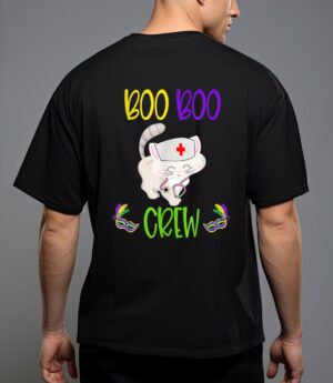 Mardi gras boo boo crew nurse cat funny for nurses gifts t-shirt T-Shirt