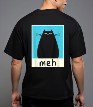 Meh cat shirt meow kitty cat lover japanese cat kawaii anime t-shirt T-Shirt