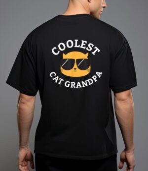 Mens coolest cat grandpa t-shirt T-Shirt