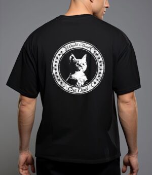 Mens funny world`s best cat dad kitten t-shirt T-Shirt