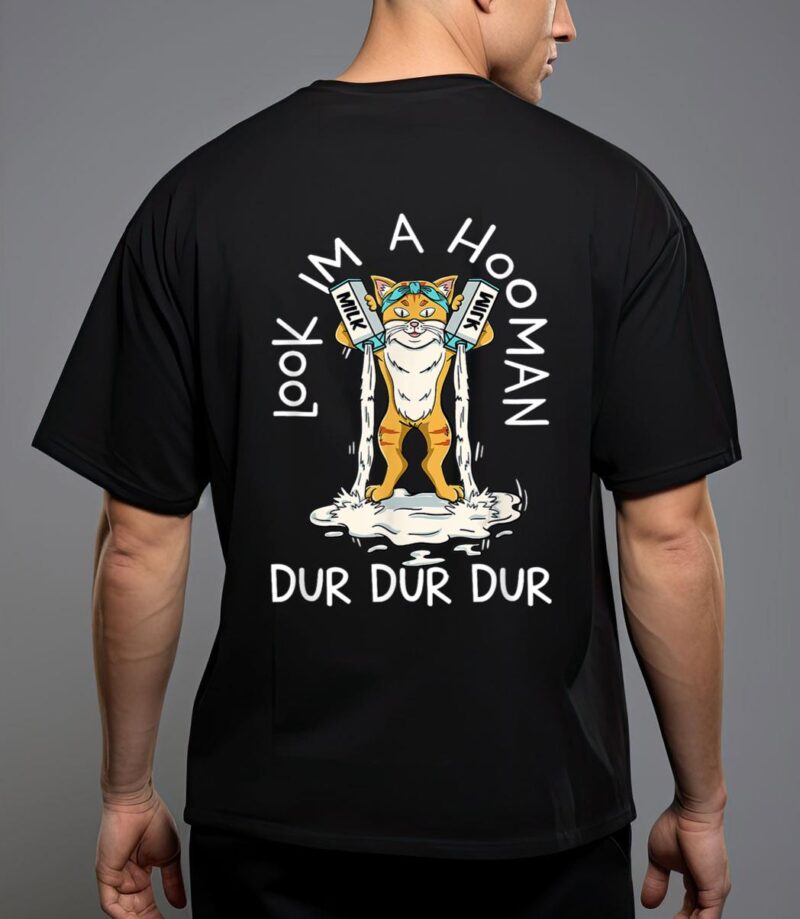 Meow cat meow kitty funny cats look i'm a hooman t-shirt T-Shirt
