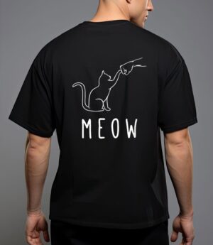 Meow cat meow kitty funny cats mom and cat dad cat paw t-shirt T-Shirt