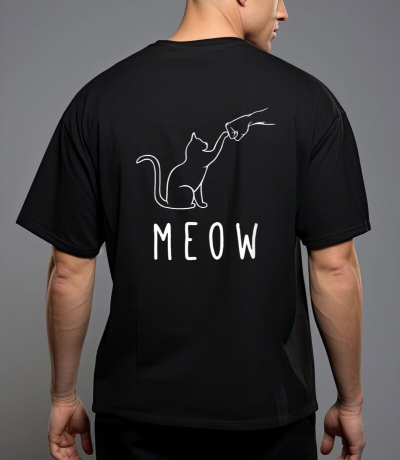 Meow cat meow kitty funny cats mom and cat dad cat paw t-shirt T-Shirt