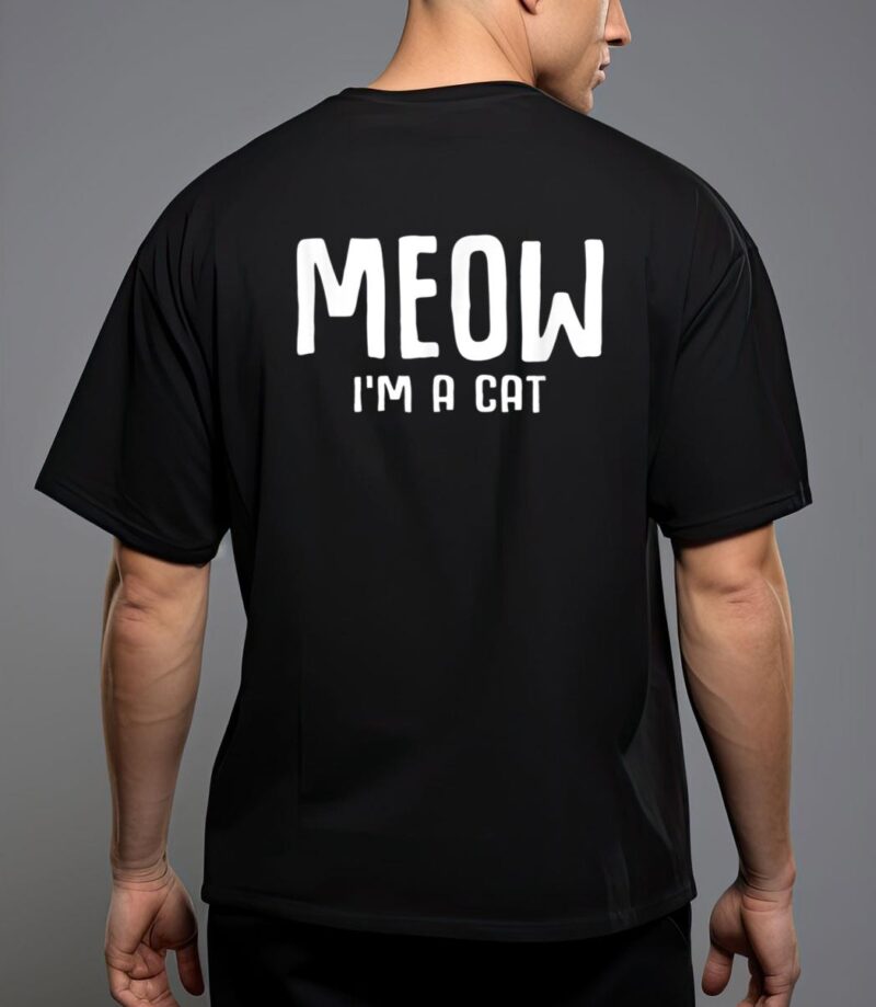 Meow i m a cat funny lazy halloween costume t-shirt T-Shirt
