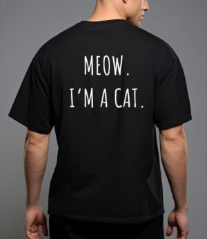 Meow i'm a cat funny lazy cat halloween t-shirt T-Shirt