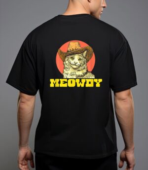 Meowdy funny classic country cowboy cat western vibe t-shirt T-Shirt